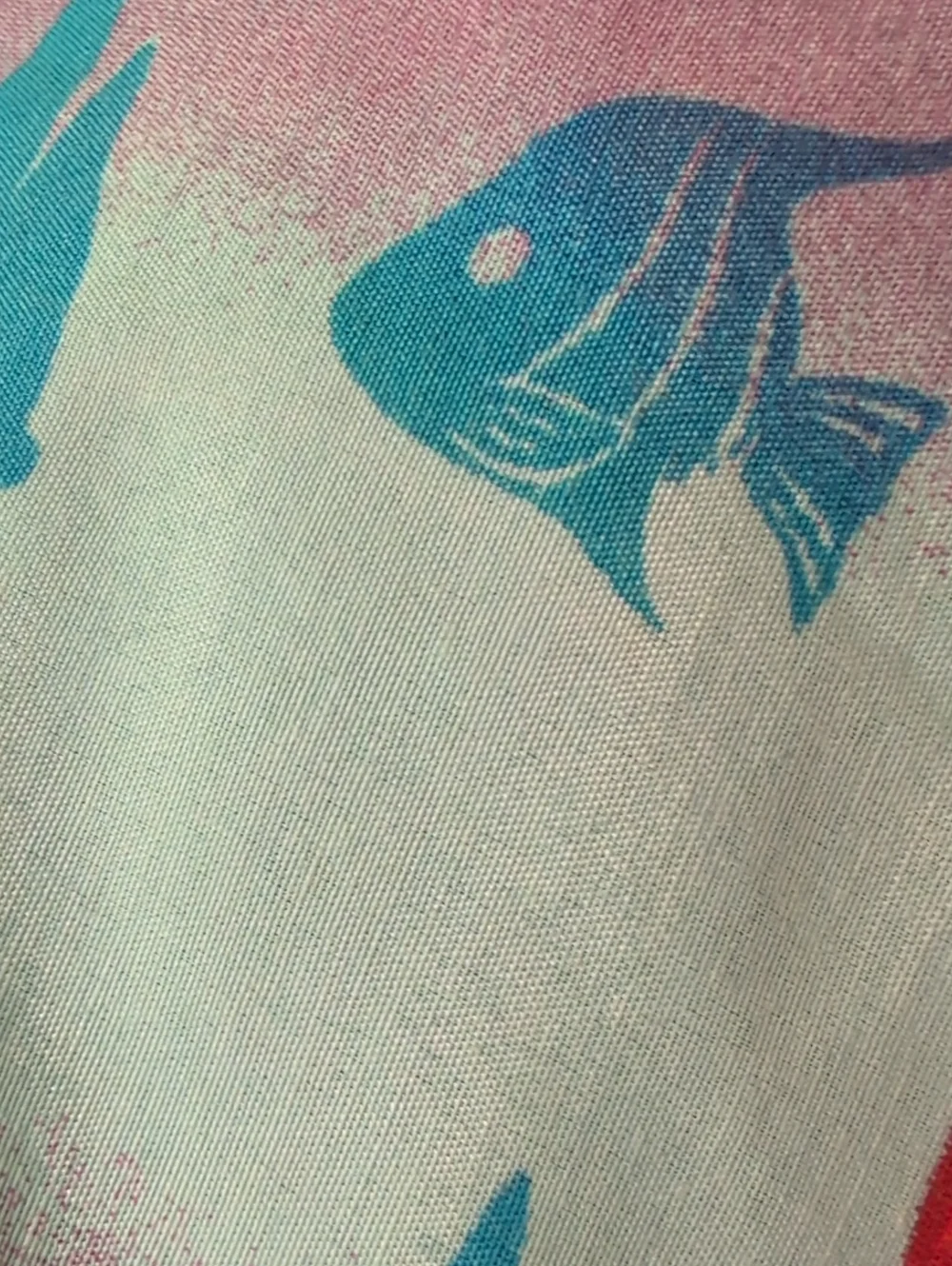 Vintage Disney The Little Mermaid Ariel Reversible Pillowcase Teal Pink Princess